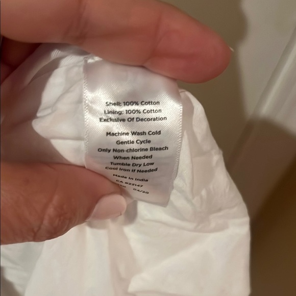 Talbots white sundress with black detail size 6 - Picture 10 of 10